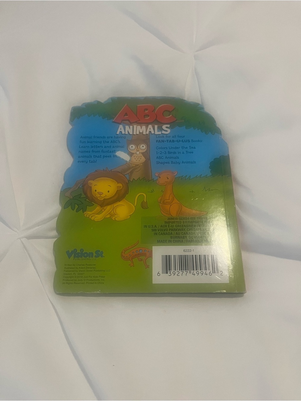 Vision St. ABC Animals Board Book - Picture 2 of 2